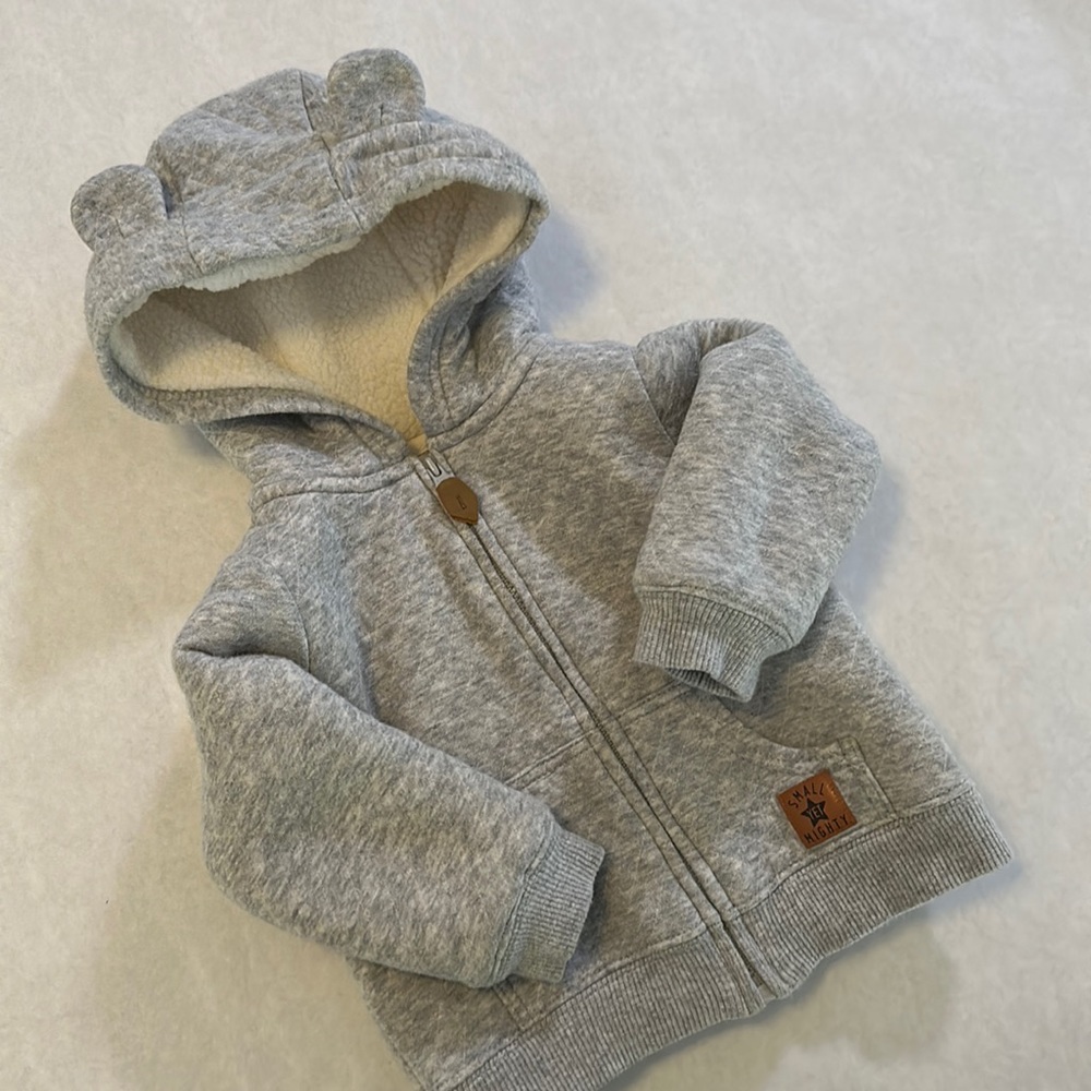 Simple Joys by Carter's Unisex Babies' Hooded Sweater Jacket with Ears